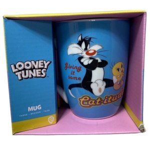 Warner Bros. Looney Tunes, NWB, Before Coffee After Coffee Ceramic Coffee Mug